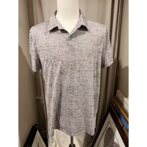 John Varvatos Men's Polo Shirt Gray XL Light Weight